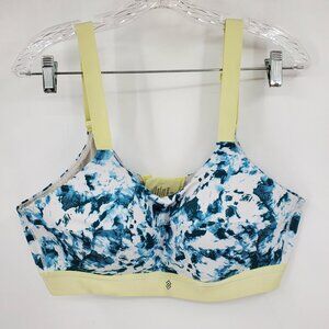 Third Love Kinetic Blue and Green Adjustable Women's Sports‎ Bra Size 38D